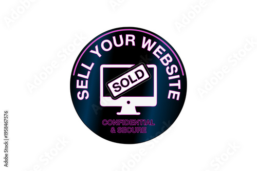 sticker for sell your website