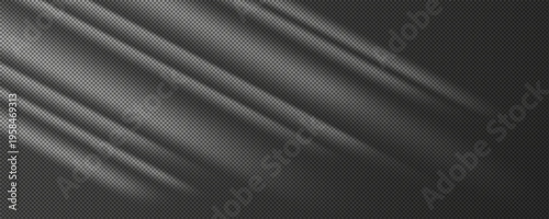 Shadow overlay effect. Reflecting light from window isolated on transparent background. Shade jalousie. Reflected shadow on wall. Reflect sun from blind for design mockup. Vector