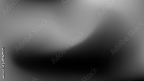 Abstract mystic black and grey, monochrome blurred swirl gradient background for design concepts, wallpapers, web, presentations and prints. Vector illustration.