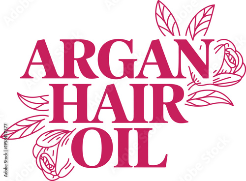 Argan Hair Oil Floral Logo