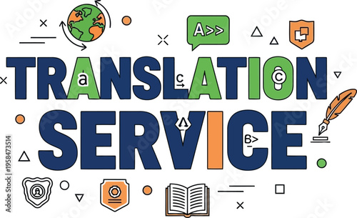 Professional Translation Service Concept Art