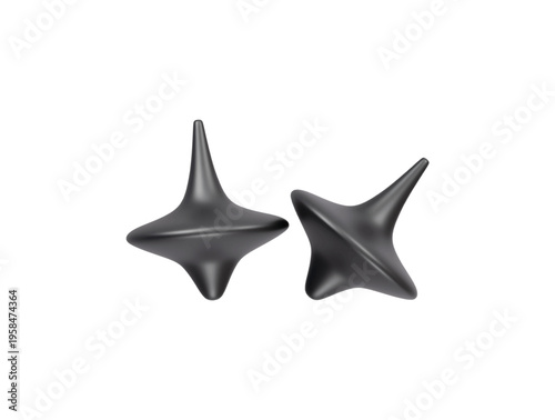 Reality dream totem spinner icon 3D render illustration