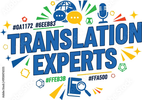 Translation Experts Logo Concept Vector Illustration