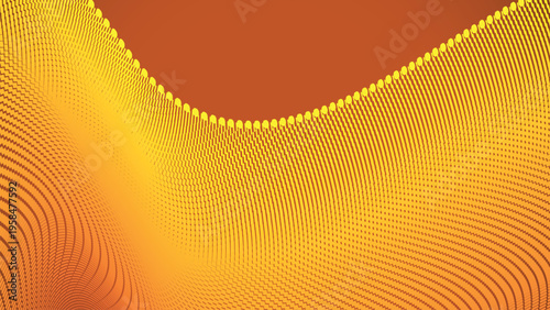 Abstract Orange Yellow Gradient Wave Pattern background