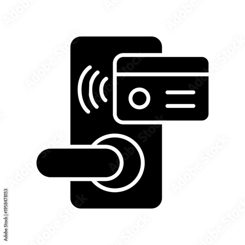 key card color line icon.