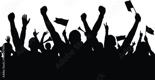 Independence day celebration silhouette freedom and patriotism