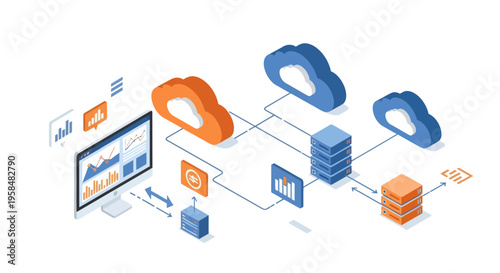 Cloud Computing Network System Diagram.