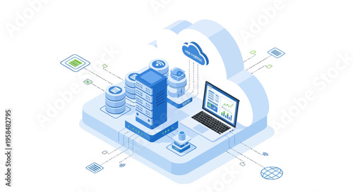 Cloud computing data storage technology.