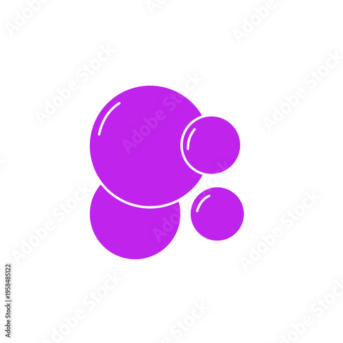 Soap bubble line icon
