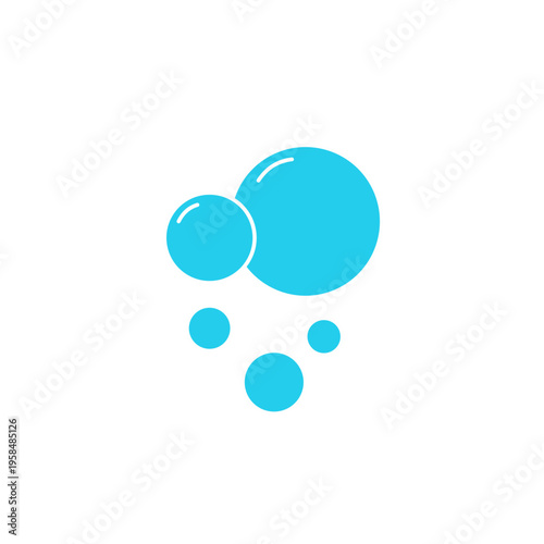Soap bubble line icon
