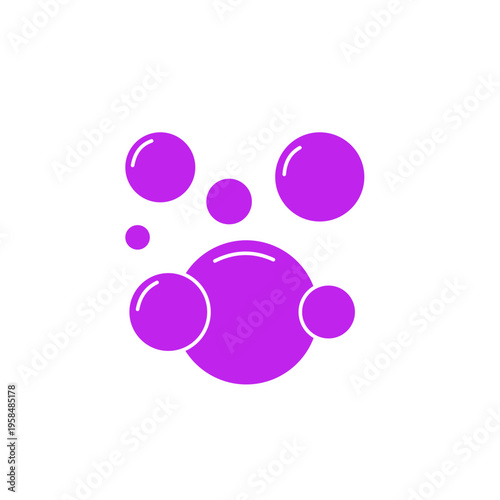 Soap bubble line icon