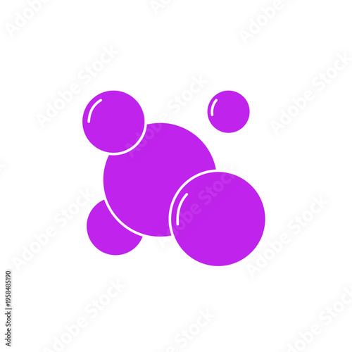 Soap bubble line icon