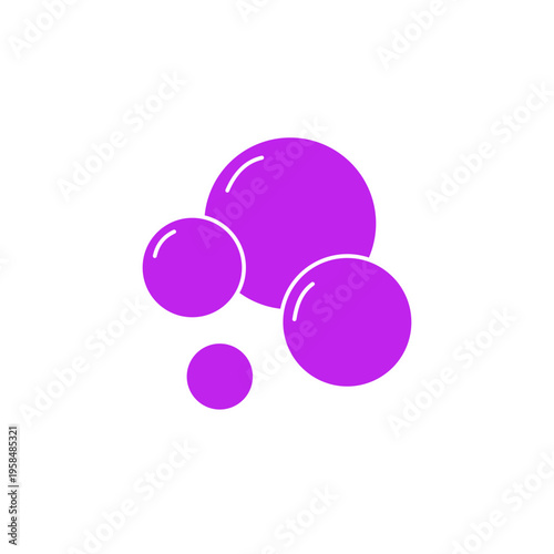 Soap bubble line icon