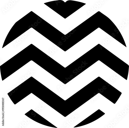 Chevron arrow circle. Chevron shape round frame 