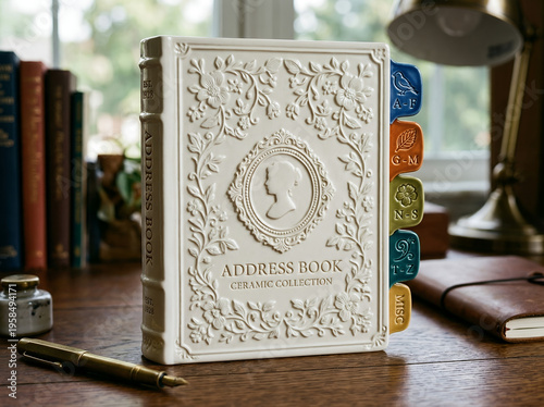 An isolated white object shows an old metal paper clip holding together a stack of antique books and aged paper money