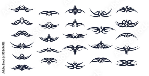 Abstract graphic design elements in a dark composition