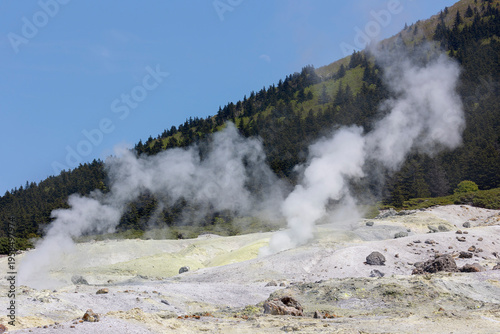 Wallpaper Mural Mendeleev volcan on summer. Kunashir. Southern Kurils Torontodigital.ca