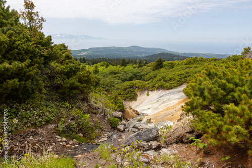 Wallpaper Mural Mendeleev volcan on summer. Kunashir. Southern Kurils Torontodigital.ca