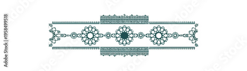 Floral pattern design illustration dark background