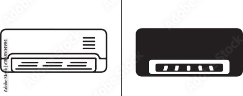 Ethernet network cable ports comparison white and black