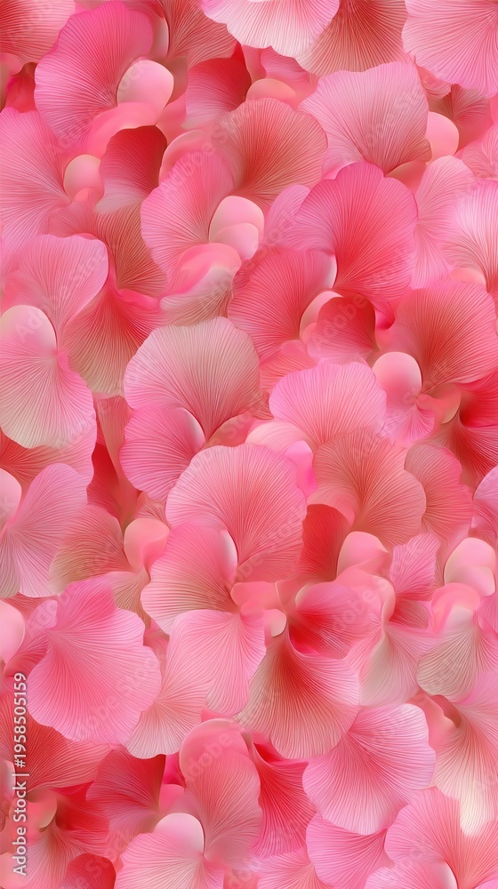 Obraz premium Close-up of delicate pink flower petals with soft blend and layered texture for floral background design
