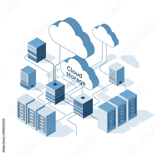 Cloud Storage Servers and Data Centers.