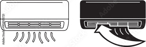 Air conditioner with cold air blowing out