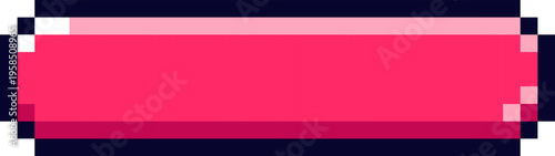 Red pixelated rectangle button for user interface element