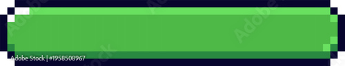 Green pixel art button and game element