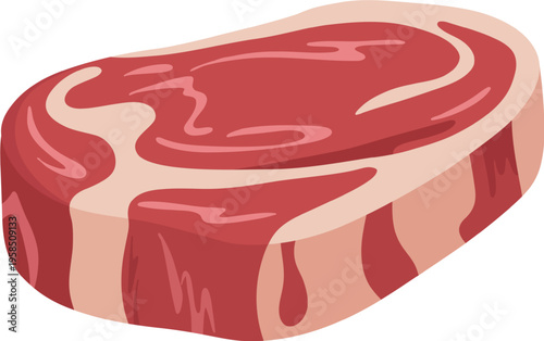 Raw Steak Cuts Illustration Set | Butcher Meat Collection