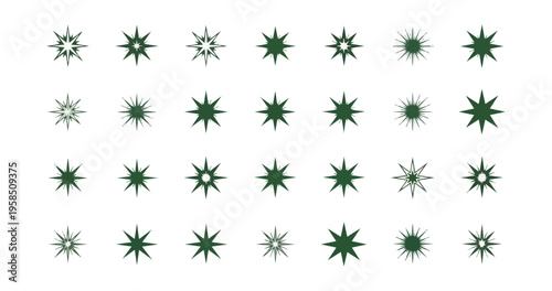 Abstract star pattern on black background for design elements