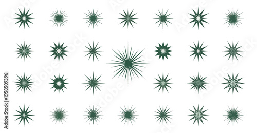 Abstract starburst pattern in teal on black background