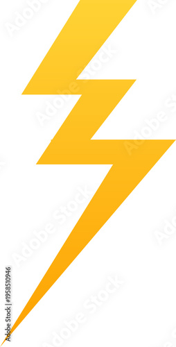 Free Download Yellow lightning bolt symbol representing power energy - GFXLoad