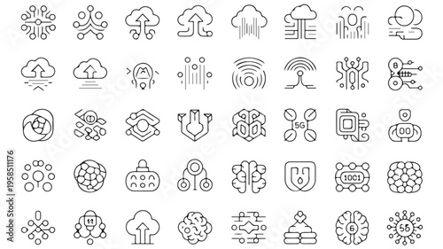 Weather Forecast Icons Set