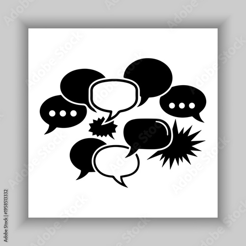 Speech Bubble Icon.