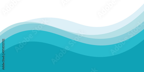 Abstract Water wave vector illustration design background. Wavy Background for summer