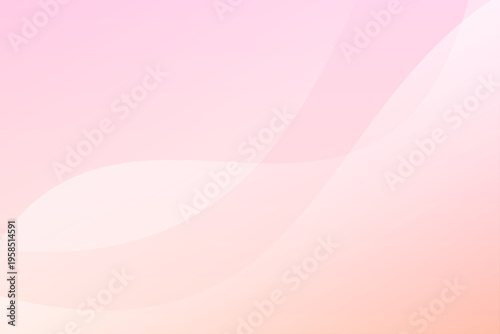ピンクグラデーション曲線抽象背景素材やわらかいウェーブデザイン