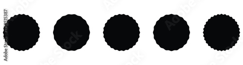 Set of black starburst icon elements collection. Starburst label design element for stickers, price tags, sale banners, scrapbooks, posters, and digital artwork.      