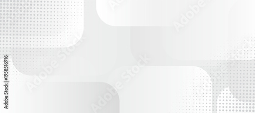 Abstract square grey glowing geometric lines on white background. Modern lines pattern. Futuristic technology concept. Suit for cover, poster, banner, brochure, header, website