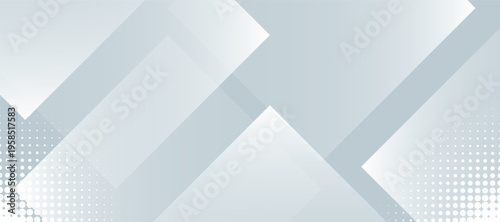 Abstract elegant white geometric shape background with halftone dots. Modern diagonal geometric Square line shape. Presentation Design for Corporate Business and Institution