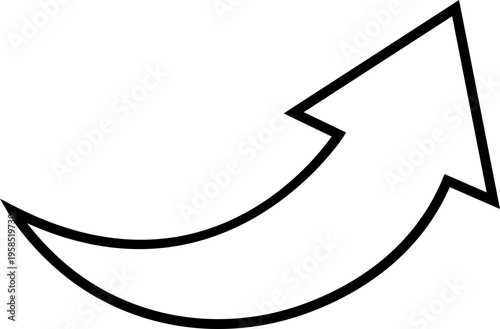 Curved Arrow Icon Group in Line Style Vector, Direction Pointer Navigation Symbol Bundle Pack, Swirl Rotate Flow Sign Silhouette Outline Design