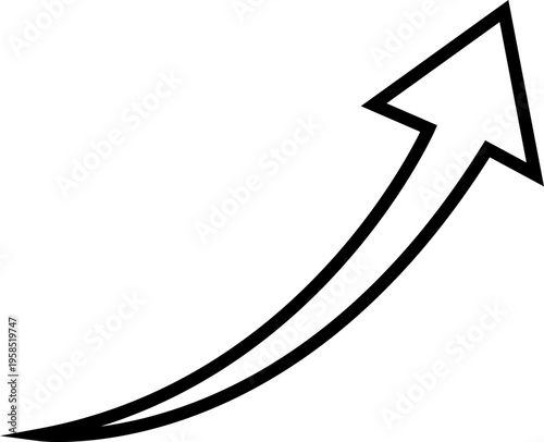 Curved Arrow Icon Group in Line Style Vector, Direction Pointer Navigation Symbol Bundle Pack, Swirl Rotate Flow Sign Silhouette Outline Design