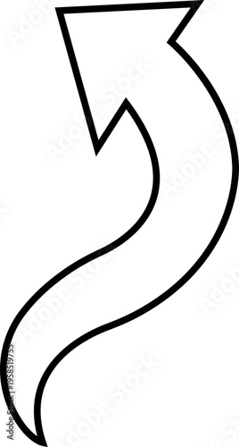 Curved Arrow Icon Group in Line Style Vector, Direction Pointer Navigation Symbol Bundle Pack, Swirl Rotate Flow Sign Silhouette Outline Design