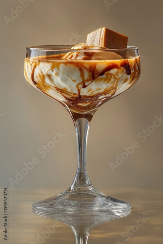 Creamy Caramel and Toffee Liqueur Cocktail