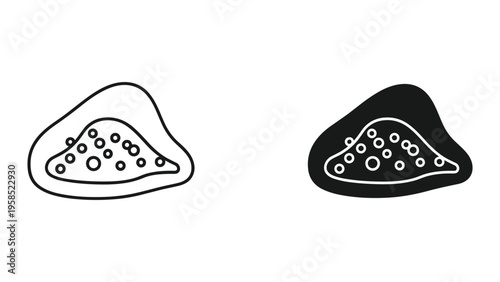 Papaya Slice Seeds Icon Fruit Tropical Cuisine Health Food