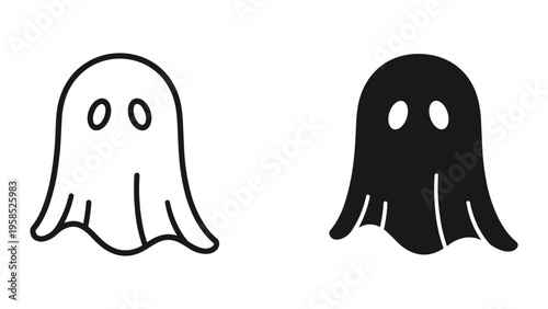 Ghost Icon Halloween Symbol Graphic Element