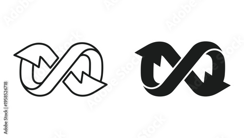 Infinity Loop Arrows Cycle Business Concept