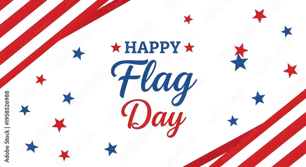 Fototapeta premium Happy flag day celebration with patriotic stars and stripes