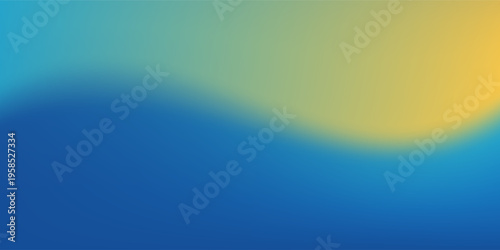 Abstract blurred gradient mesh background in blue and yellow colors of national flag of Ukraine. Poster or banner template. Easy editable soft colored EPS8 vector illustration without transparency.