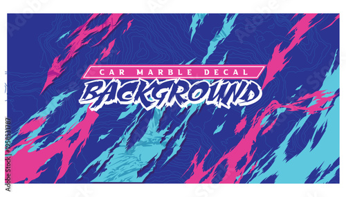 stripes rip modern banner background flame pink blue esport livery gaming sport racing wrap vector